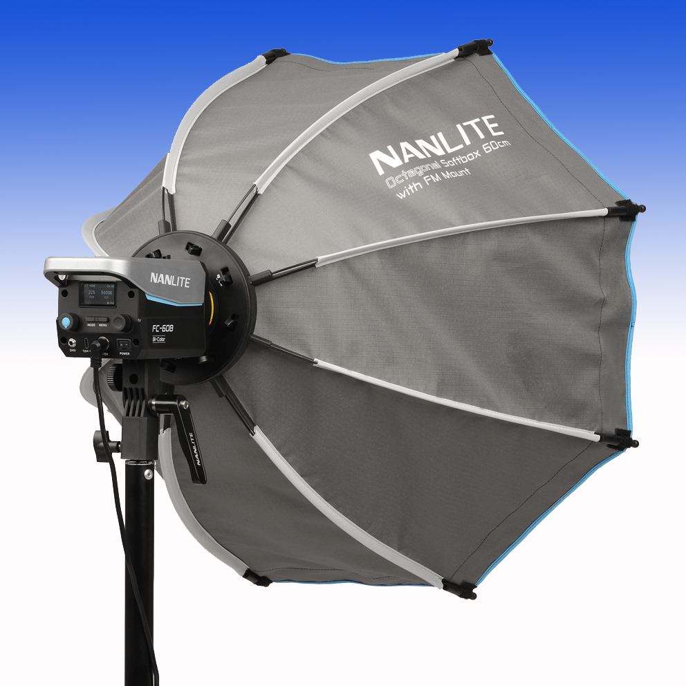 Nanlite Octagonale Softbox 60cm zu den Forza-, FC- und FS-Leuchten mit FM-Bajonett (SB-FMM-O-60)