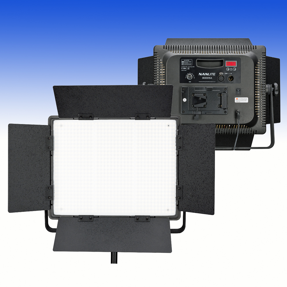 NANLITE Tageslicht LED Panel 900DSA mit DMX, Digital-Display und V-Mount Akku Adapter