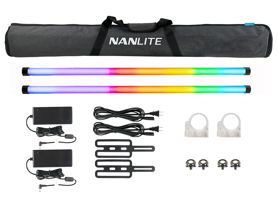 Nanlite PavoTube II 30X 2KIT mit 2 RGBWW Farbeffekt Röhrenleuchten (mit Batterie)