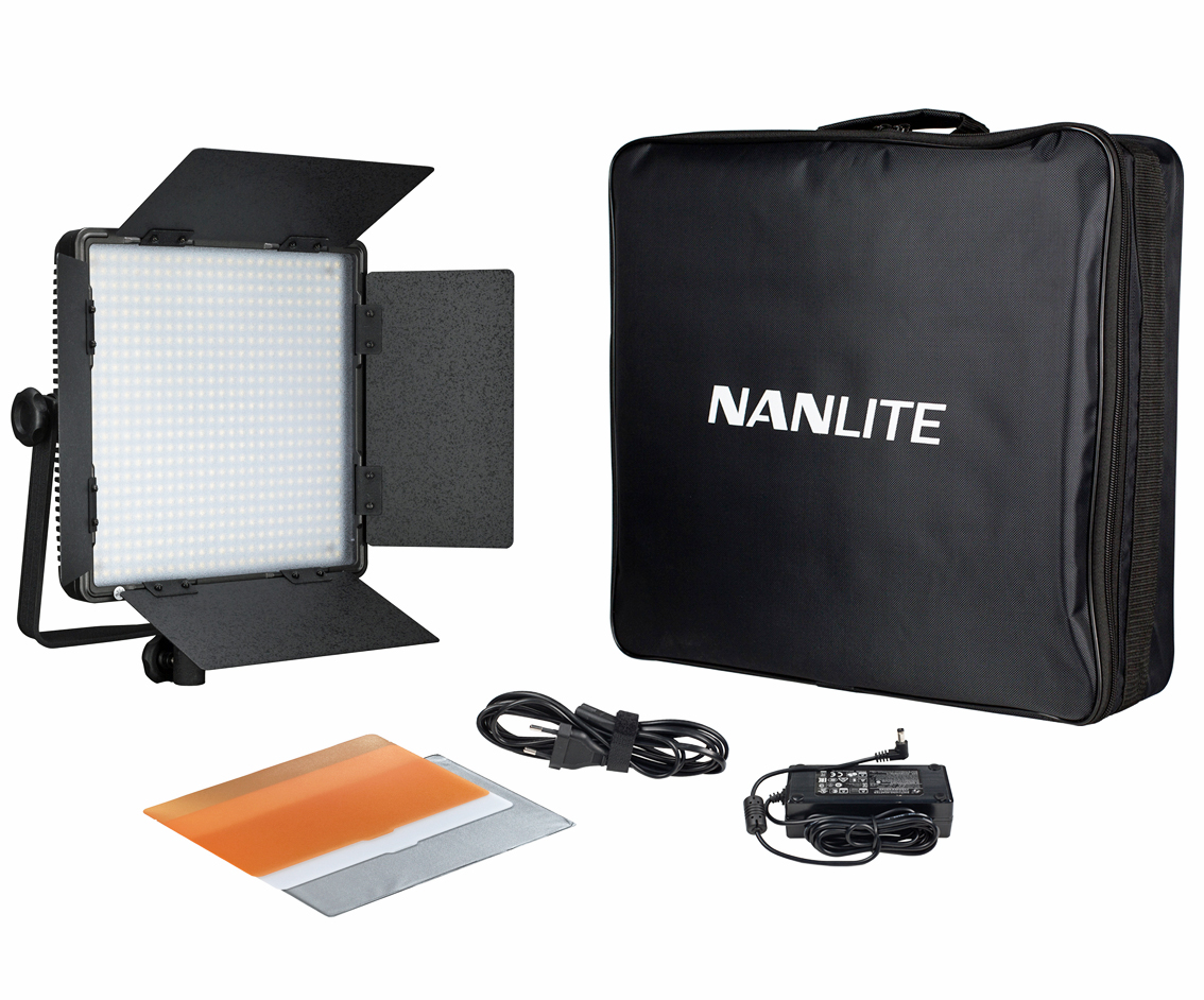 NANLITE Tageslicht LED Panel 600DSA mit DMX, Digital-Display und V-Mount Akku Adapter