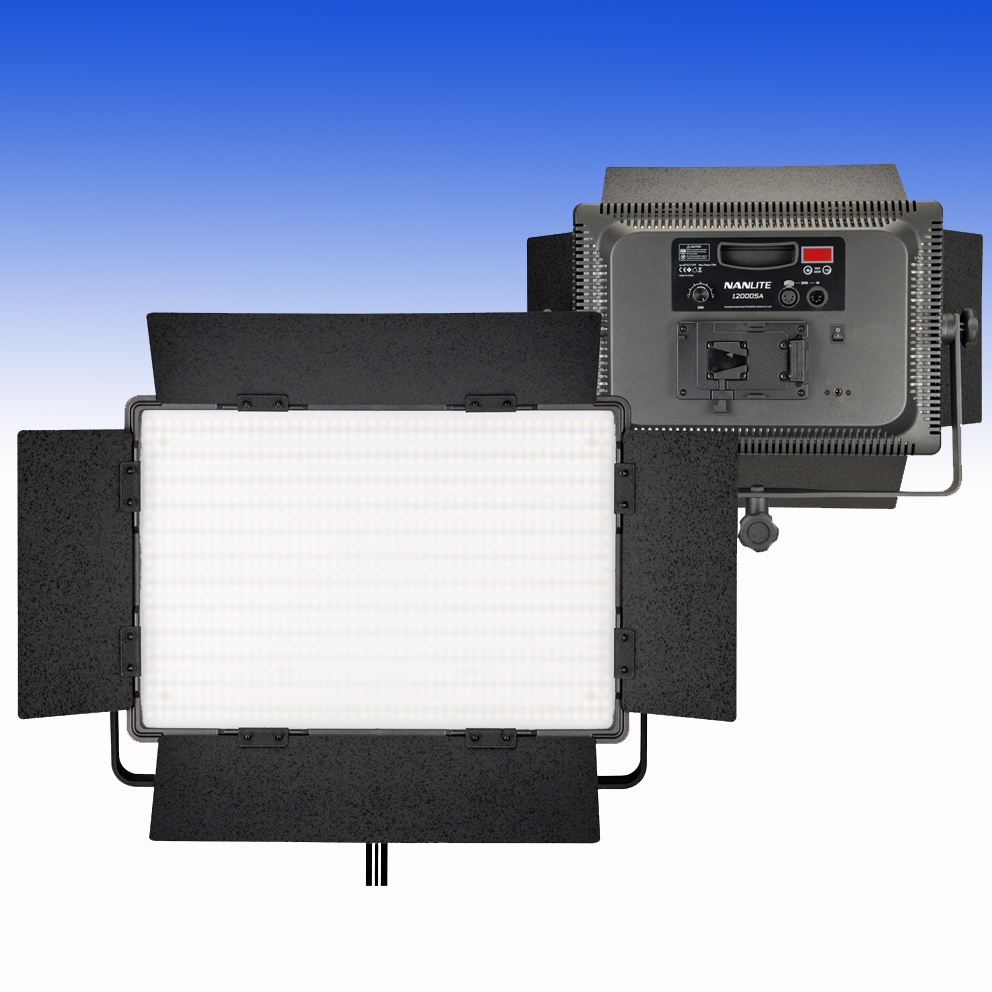 NANLITE Tageslicht LED Panel 1200DSA mit DMX, Digital-Display und V-Mount Akku Adapter