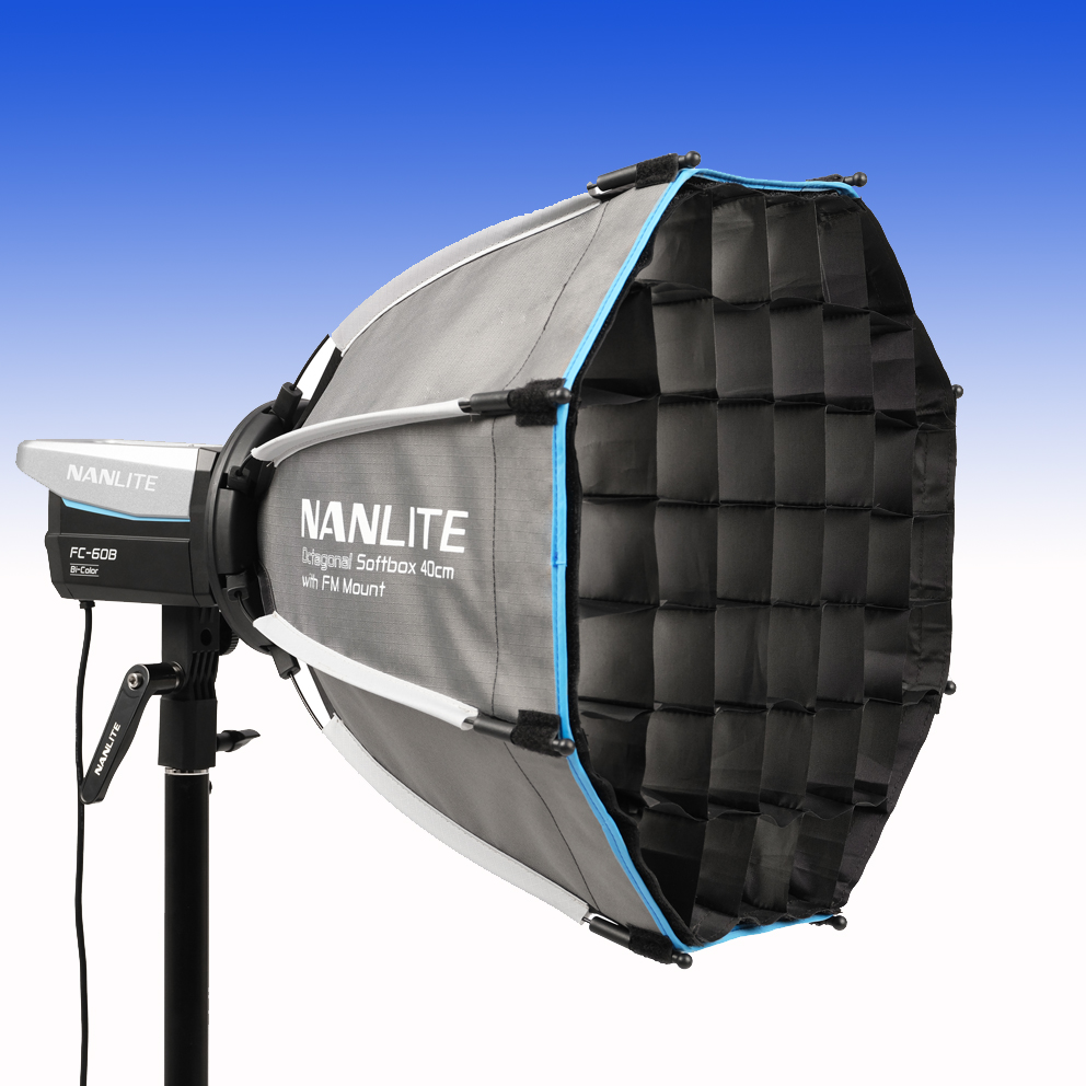 Nanlite Octagonale Softbox 40cm zu den Forza-, FC- und FS-Leuchten mit FM-Bajonett (SB-FMM-O-40)