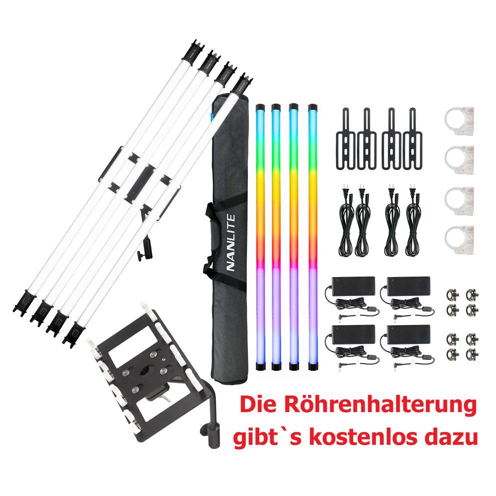 Nanlite PavoTube II 30X 4KIT incl. kostenloser Quad-Mount Röhrenhalterung