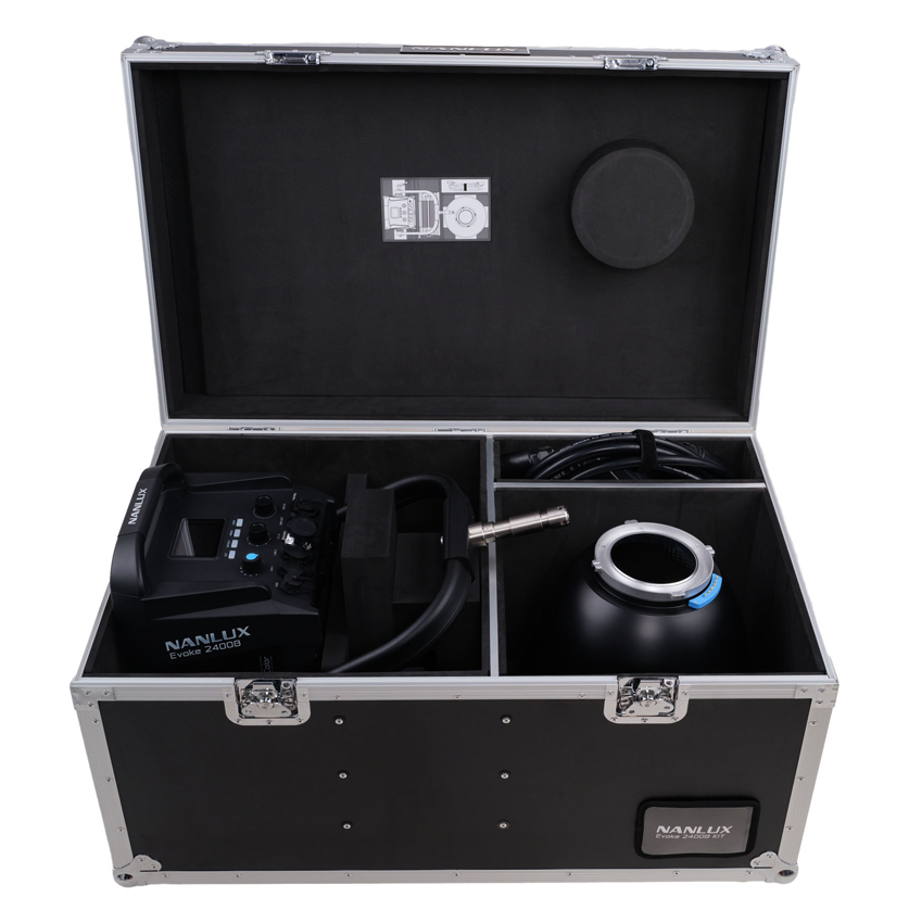 Nanlux Evoke 2400 Flight Case Kit (NX-EVOKE24B-KIT-FO) Bi-Color mit 45° Reflektor 