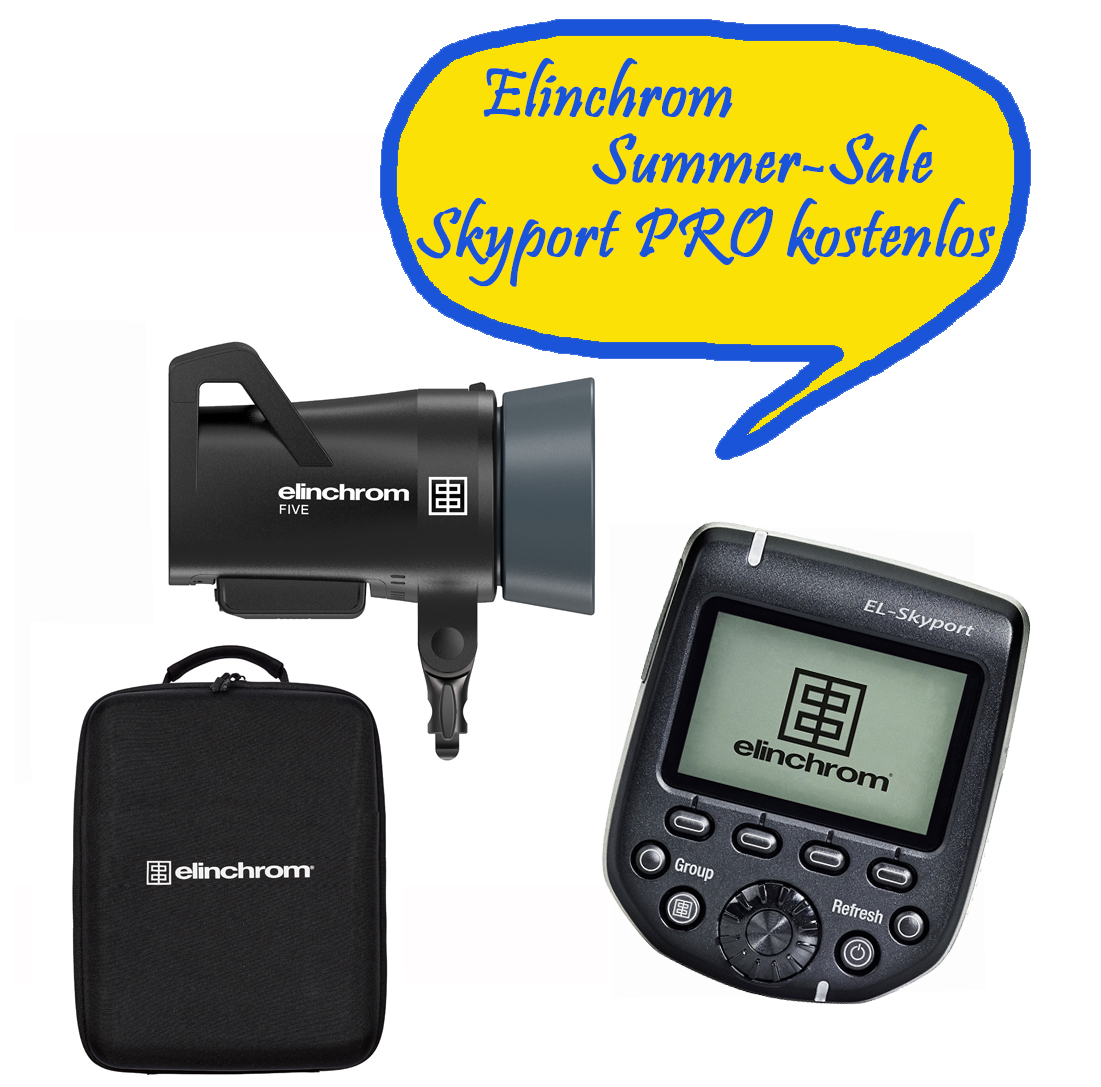 Elinchrom FIVE Monolight Kit (E20960.1) Sommer Aktion mit kostenlosem Skyport PRO