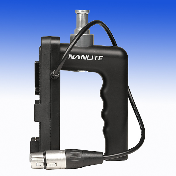 NANLITE Akku-Handgriff BT-BG-XLR4II für V-Mount Akkus mit 4-PIN XLR-Anschluss